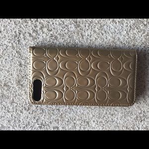 Coach Gold Phone Case
